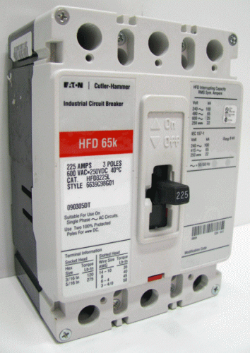 HFD3225L Eaton, Cutler Hammer or Westinghouse Circuit Breaker