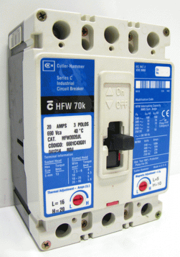 HFW3020JL Eaton, Cutler Hammer or Westinghouse Circuit Breaker