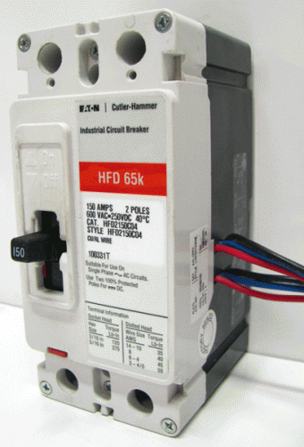 HFD2150C04 with AUX. SWITCH CAT# AAL1RPK Eaton, Cutler Hammer or Westinghouse Circuit Breaker