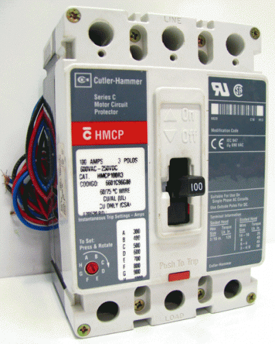 HMCP100R3 with In 300-1000 Trip Unit Eaton, Cutler Hammer or Westinghouse Circuit Breaker