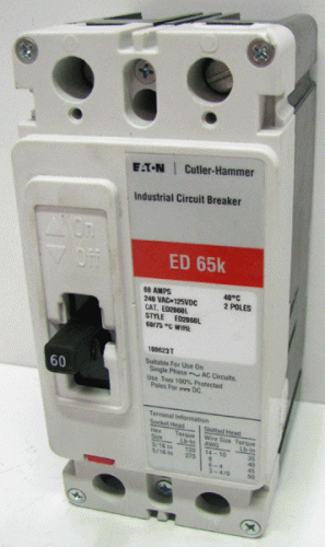 ED2060L Eaton, Cutler Hammer or Westinghouse Circuit Breaker