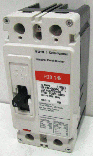 FDB2015VH09 Eaton, Cutler Hammer or Westinghouse Circuit Breaker