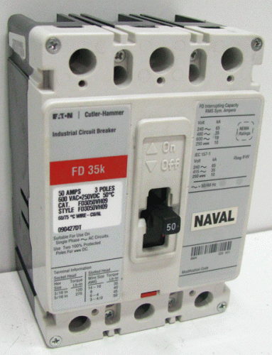 FD3050VH09 Eaton, Cutler Hammer or Westinghouse Circuit Breaker