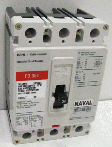 FD3030VH09 Eaton, Cutler Hammer or Westinghouse Circuit Breaker