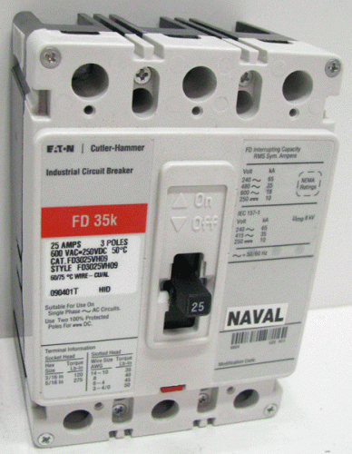 FD3025VH09 Eaton, Cutler Hammer or Westinghouse Circuit Breaker