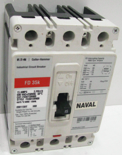FD3015VH09 Eaton, Cutler Hammer or Westinghouse Circuit Breaker