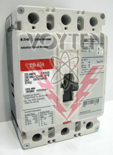 ED3225BP10 Circuit Breaker by Eaton, Cutler Hammer or Westinghouse