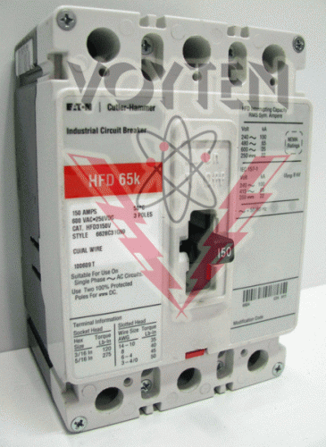 HFD3150V Circuit Breaker by Eaton, Cutler Hammer or Westinghouse