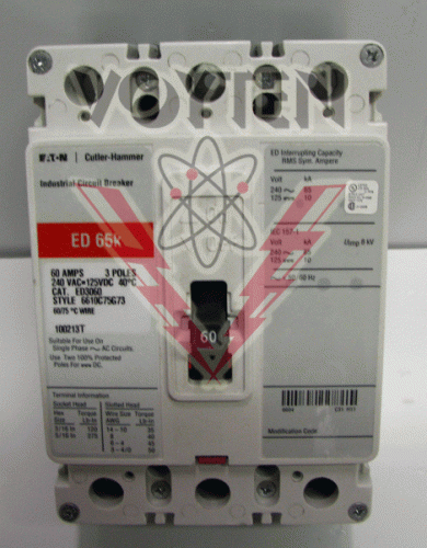 ED3060 Circuit Breaker by Eaton, Cutler Hammer or Westinghouse