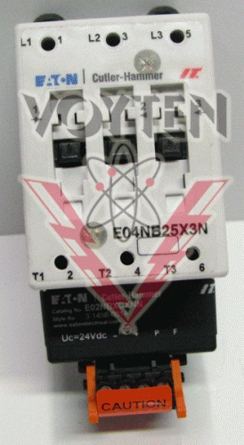 E111B25X3N Contactor by Eaton, Cutler Hammer or Westinghouse