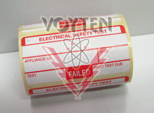 69250FAIL Fail Labels by Kewtech