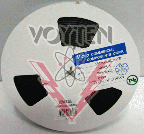 SMAJ5.0CA-TP Diode by Micro Commercial Components