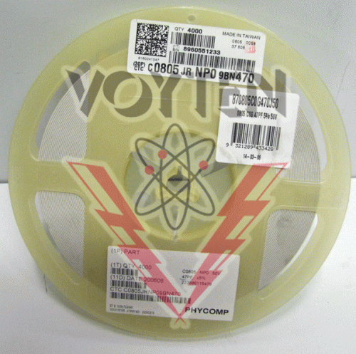 C0805JRNP09BN470 Capacitors by Phycomp