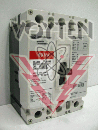 HFD3060V Circuit Breaker by Eaton, Cutler Hammer or Westinghouse