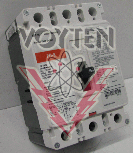 FD3125K Circuit Breaker by Eaton, Cutler Hammer or Westinghouse