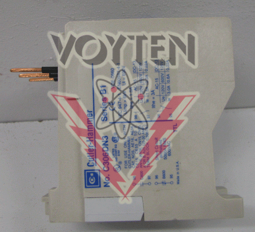 C306DN3 Relay by Eaton, Cutler Hammer or Westinghouse