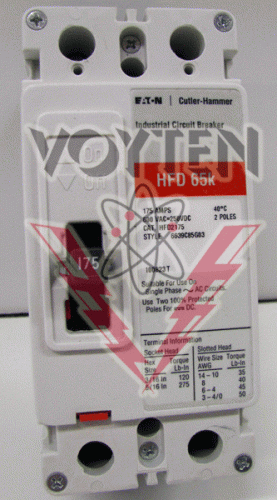 HFD2175 Circuit Breaker by Eaton, Cutler Hammer or Westinghouse