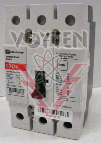 GD3080 Circuit Breaker by Eaton, Cutler Hammer or Westinghouse