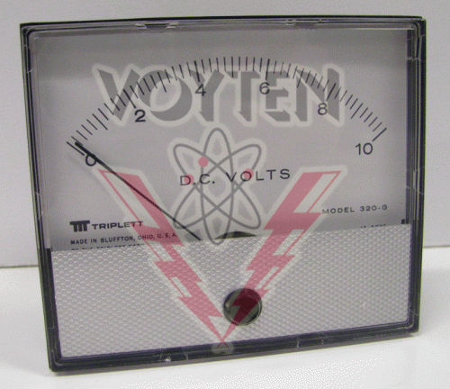 320-G 0-10VDC Volt Meter by Triplett