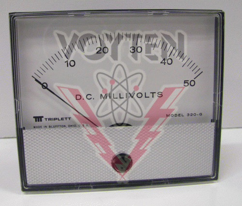 320-G 0-50DCMV Millivolt Meter by Triplett