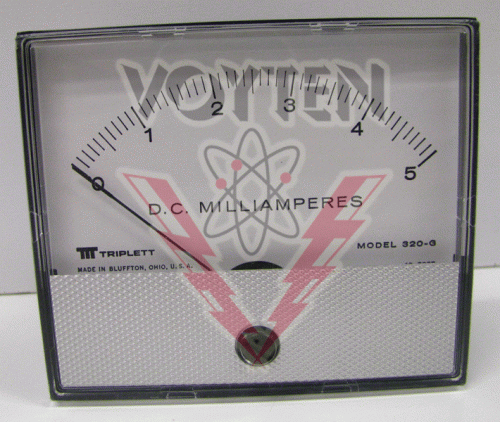 320-G 0-5DCMA Milliamperes Meter by Triplett