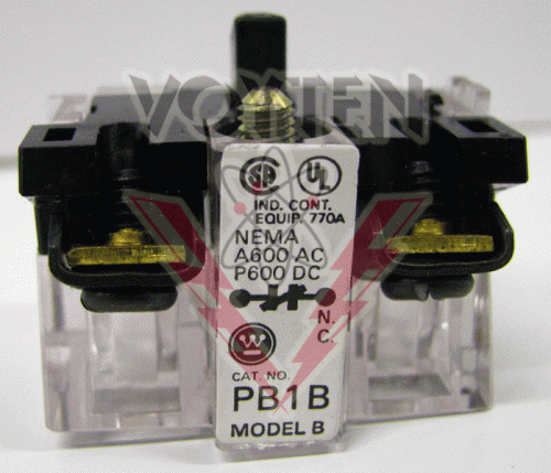 PB1B Contact Block by Eaton, Cutler Hammer or Westinghouse