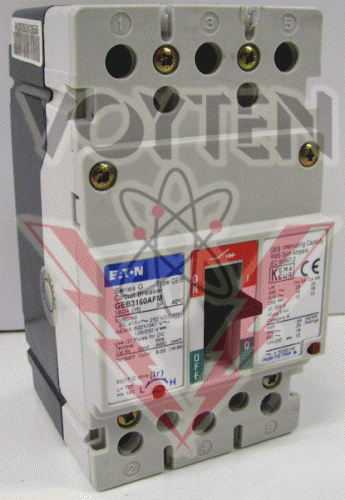 GEB3160AFM Circuit Breaker by Eaton, Cutler Hammer or Westinghouse