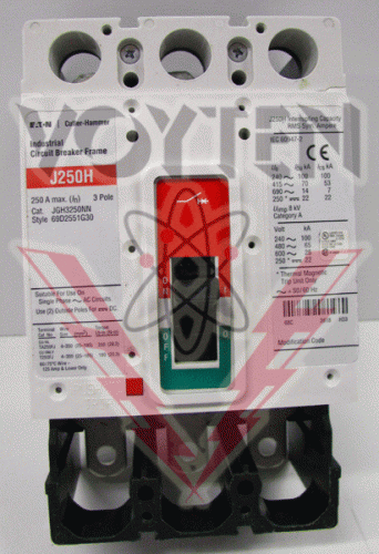 JGH3250NN Circuit Breaker by Eaton, Cutler Hammer or Westinghouse