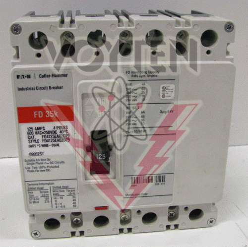FD4125EA02D29 Circuit Breaker by Eaton, Cutler Hammer or Westinghouse
