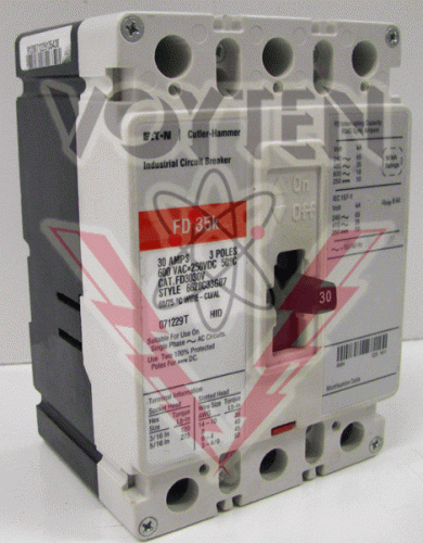 FD3030V Circuit Breaker by Eaton, Cutler Hammer or Westinghouse