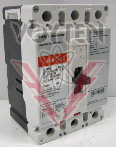 FDB3010L Circuit Breaker by Eaton, Cutler Hammer or Westinghouse