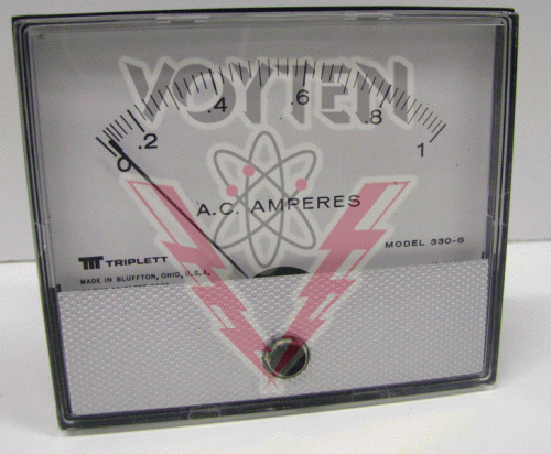 330-G 0-1ACA Amp Meter by Triplett