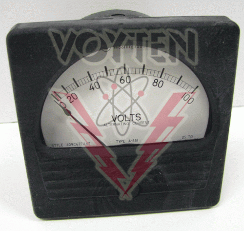409C677A47 Voltmeter by Eaton, Cutler Hammer, and Westinghouse