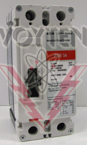 FDB2010L Circuit Breaker by Eaton, Cutler Hammer or Westinghouse