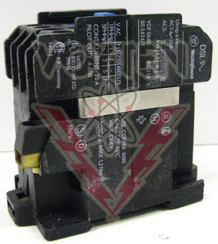 DSL9-10A Contactor by Eaton, Cutler Hammer or Westinghouse