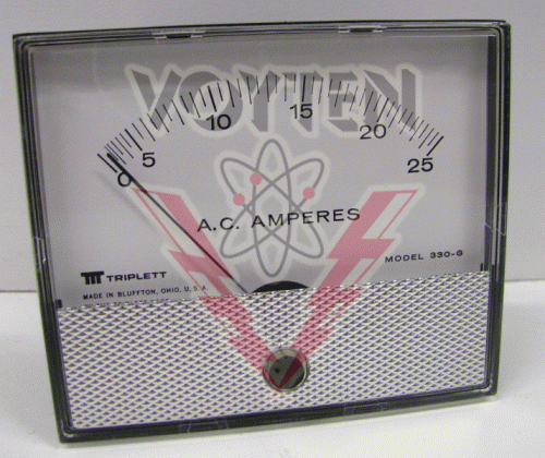 330-G 0-25ACA Amp Meter by Triplett
