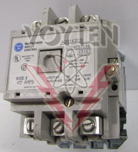 A201K2CB Contactor by Eaton, Cutler Hammer or Westinghouse