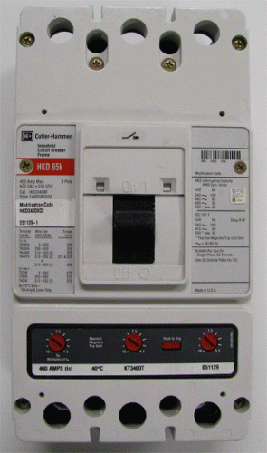 HKD3400F  w/ KT3400T Trip Unit HKD3400X02 Mod. Code Circuit Breaker