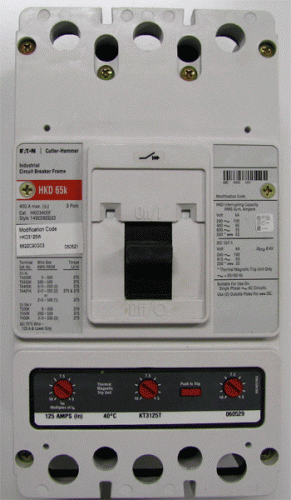 HKD3400F w/  KT3125T Trip Unit HKD3125W Mod. Code Circuit Breaker