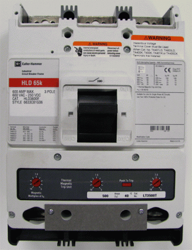 HLD3600F with LT3550T Trip Unit Circuit Breaker