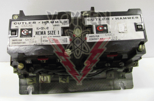 C50CN3 Contactor by Eaton, Cutler Hammer or Westinghouse