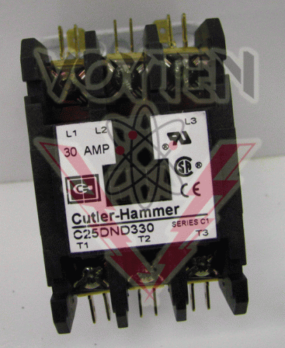 C25DND330C Contactor by Eaton, Cutler Hammer or Westinghouse