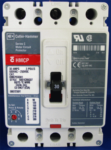 HMCP030H1 w/ In 90-300 Amp Trip Unit Circuit Breaker