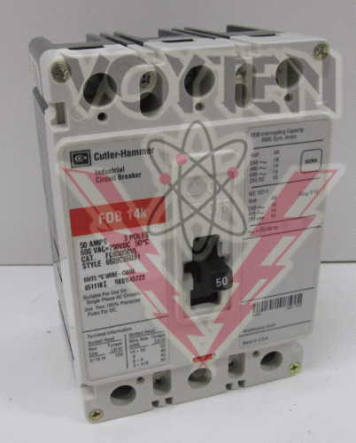 FDB3050VL Circuit Breaker by Eaton, Cutler Hammer or Westinghouse