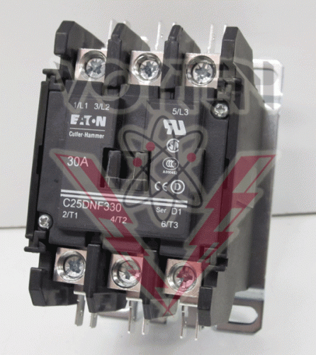 C25DNF330T Contactor by Eaton, Cutler Hammer or Westinghouse