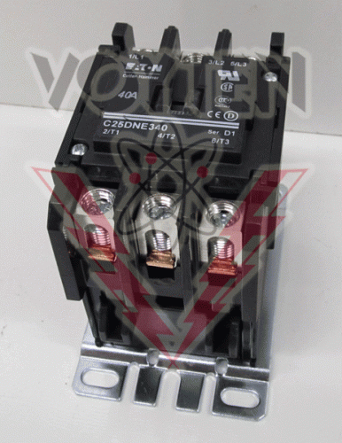 C25DNE340R Contactor by Eaton, Cutler Hammer or Westinghouse