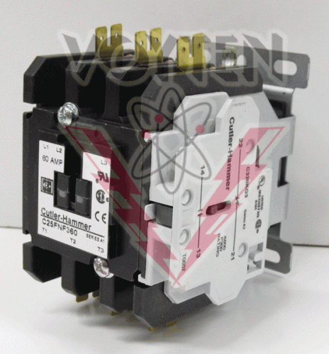 C25FNF360AC Contactor by Eaton, Cutler Hammer or Westinghouse