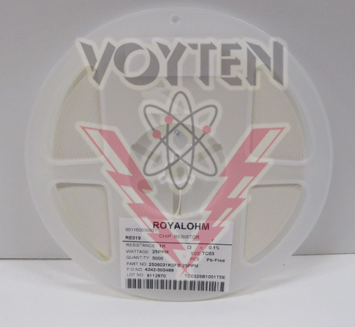 2506031K0FB Resistor by Royalohm