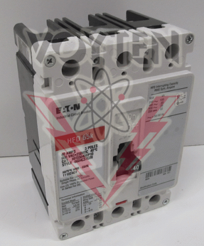 HFD3040BP10 Circuit Breaker by Eaton, Cutler Hammer or Westinghouse