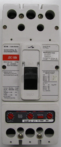 JDC3250F with JT3250T Trip Unit JDC3250 Mod. Code Circuit Breaker